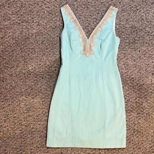 LILLY PULITZER Bentley Shift Dress Poolside Blue